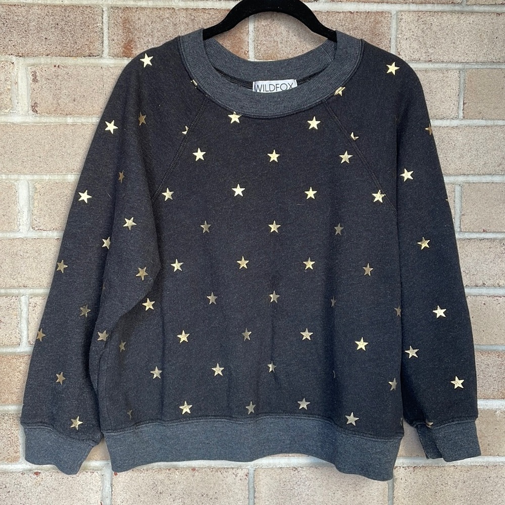 Wildfox Star Print Crewneck Sweatshirt